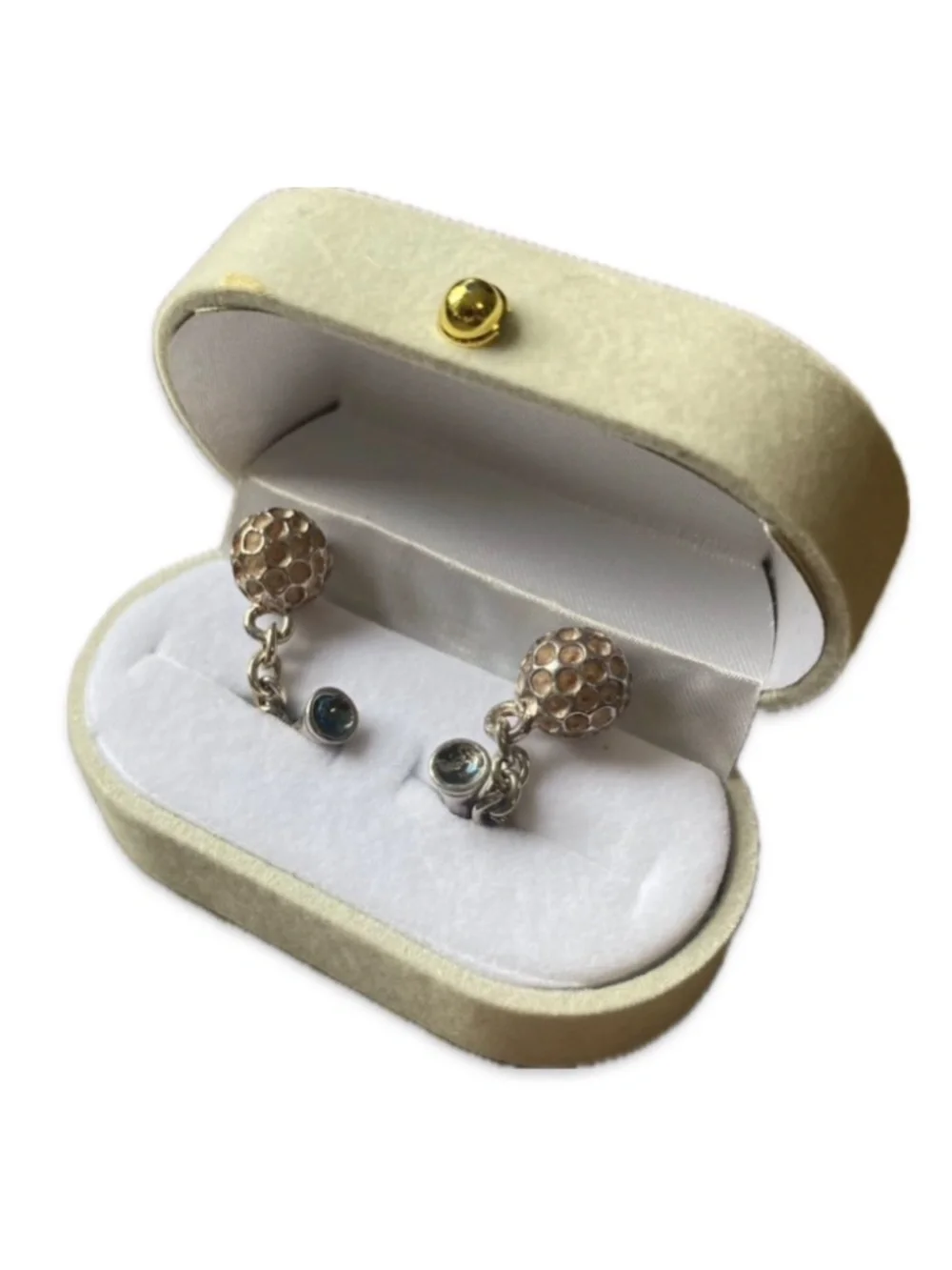 A Very Unique set of Sterling golf ball and tees cufflinks